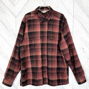 Icebreaker Shirt Mens Size XL Plaid 100% Wool Long Sleeve Button Front Outdoor